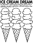 Ice Cream Dream coloring page
