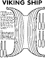 Viking Ship coloring page