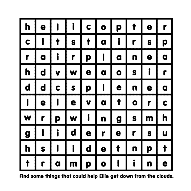 Ellie's Word Search coloring page