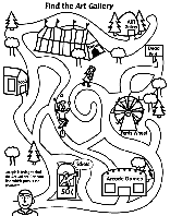 Festival Maze coloring page