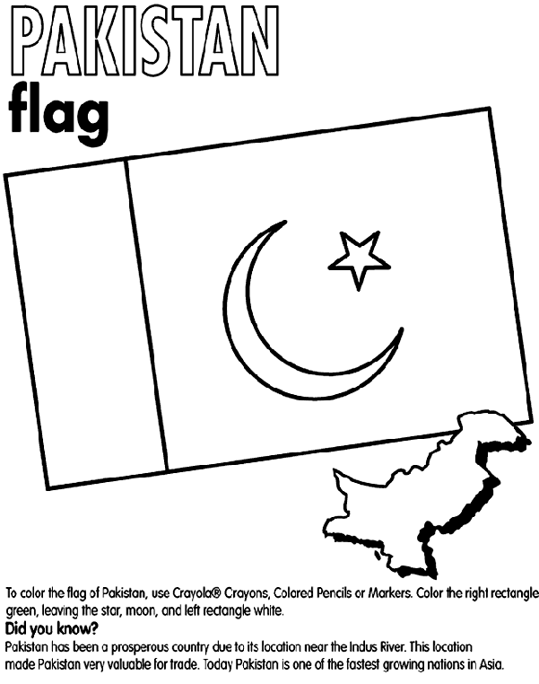 Pakistan coloring page