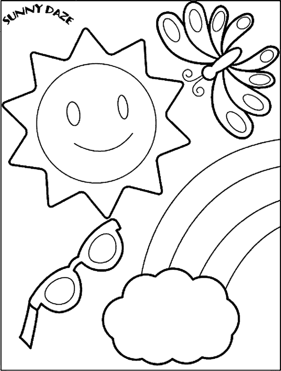 Sunny Daze 1 coloring page