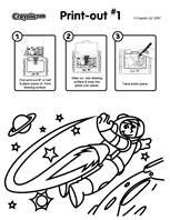 Jetpack coloring page