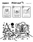 Alien Robot coloring page