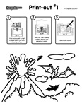 Volcanic Explosion coloring page