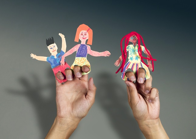 Walk-to-School Finger Puppets craft