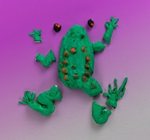 Frog 3-D Puzzle craft
