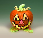 Silly Pumpkin Centerpiece craft