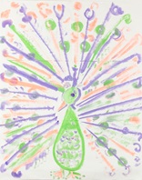 Big-as-Life Peacock craft