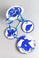 Fingerpaint Plate Mobile craft