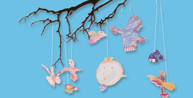 Birds-in-the-Tree Mobile craft