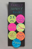 Family Safety Rules Poster craft