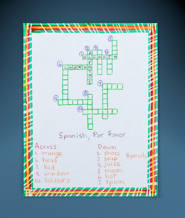 Bilingual Crossword Puzzle lesson plan