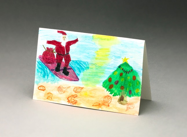 Surfin' Santa Card lesson plan
