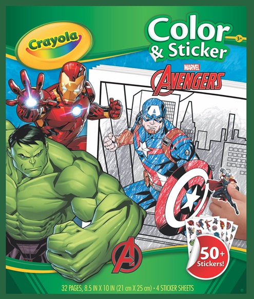 Color & Sticker Marvel Avengers
