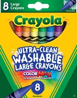 8 crayons