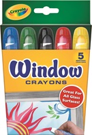 5 Washable Window Crayons