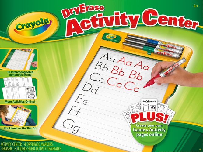 Crayola Dual Sided Dry Erase Board Set With Dry Erase Crayons 8ct : Target