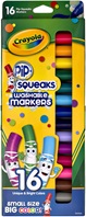 16 Washable Pip-Squeaks Markers