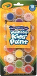 18 Washable Kids' Poster Paints with Brush