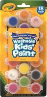 18 Washable Kids&#39; Poster Paints with Brush