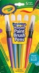 5 Paint Brush Pens Classic Colors