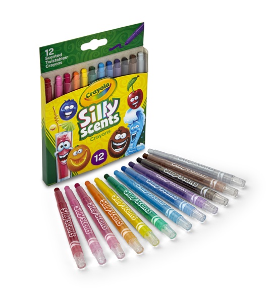 12 Silly Scents Twistables Crayons Open
