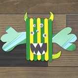 Popsicle Stick Monster