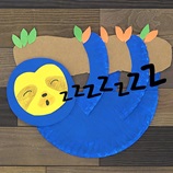 Sloth Paper Plate craft