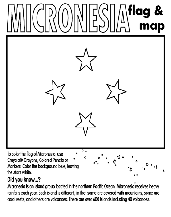 Micronesia coloring page